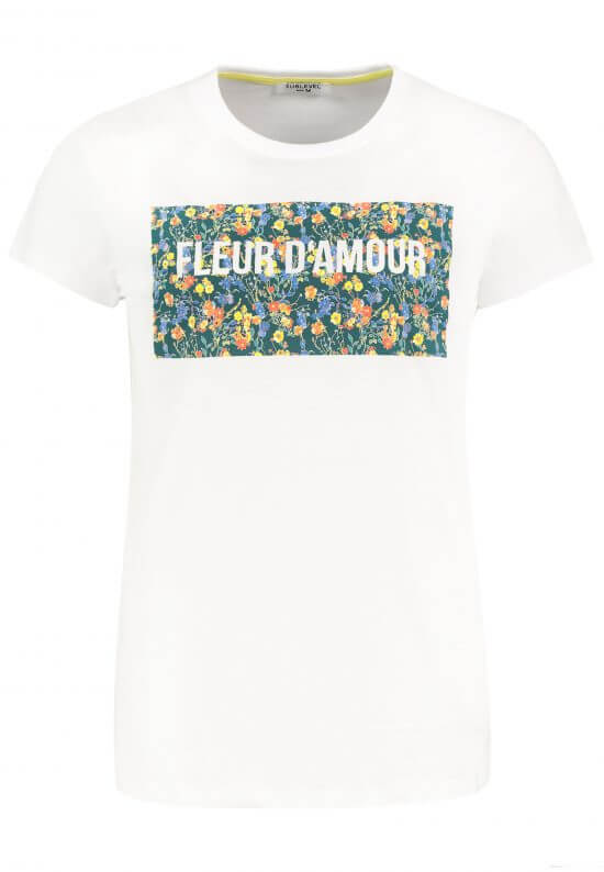 Print T-Shirt mit Blumen