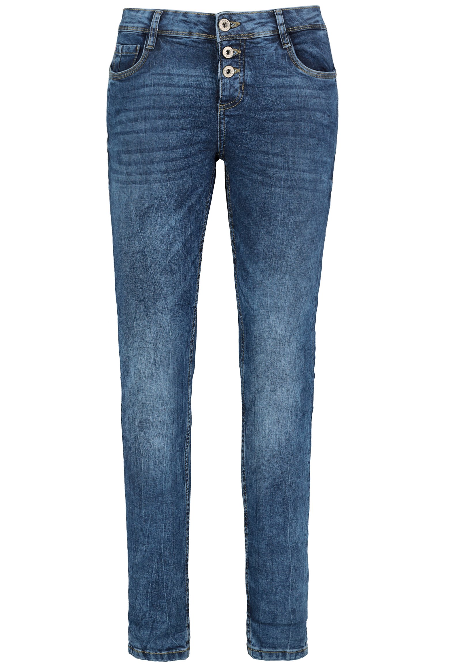 Skinny Fit Jeans mit Knopfleiste