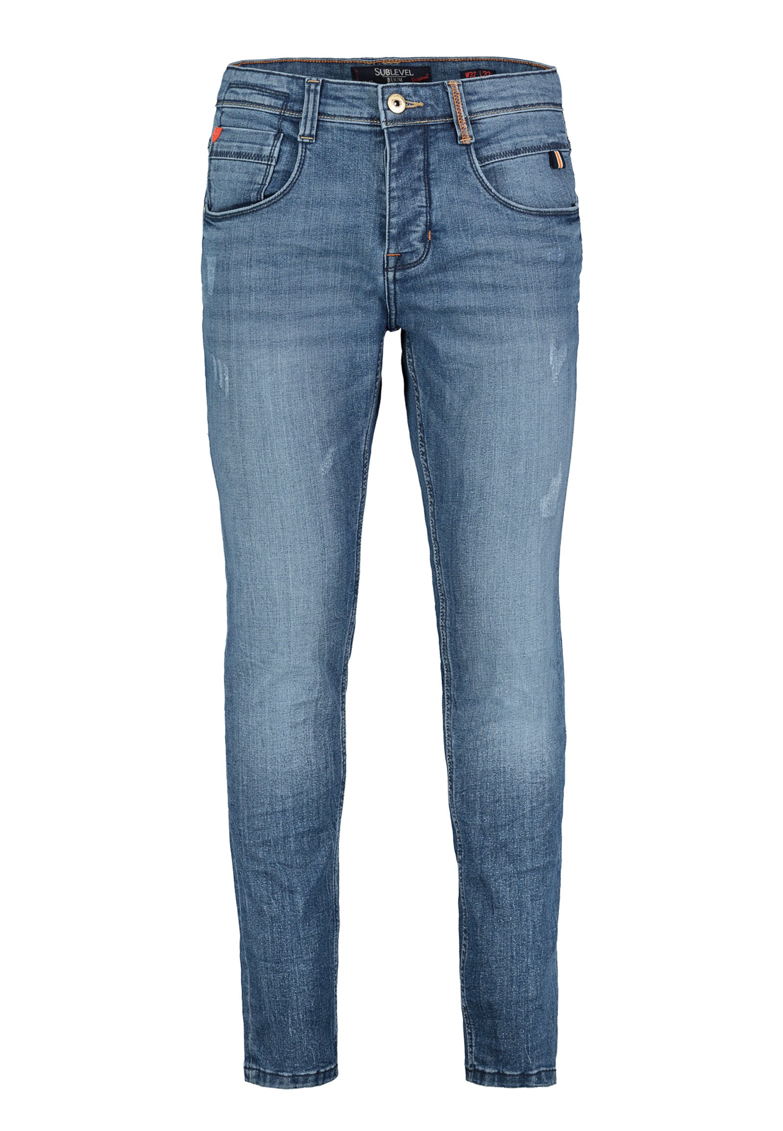 Slim Jeans 5-pocket Used Look